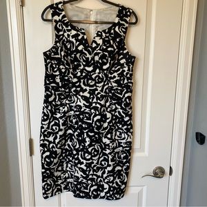 Women’s black and white dress